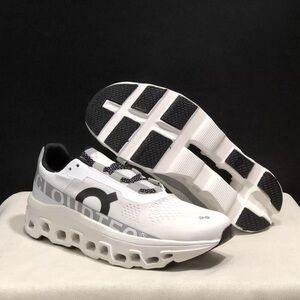 On Running Women's Athletic Shoes - White and Black